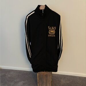 Ecko Unlimited Black and White Lightweight Track Jacket